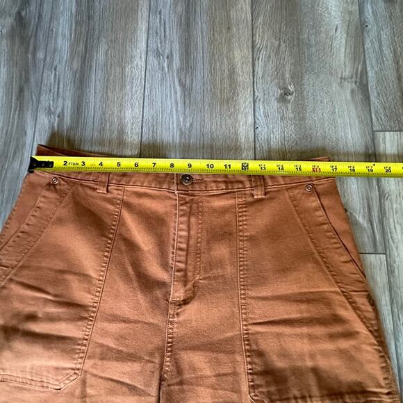 Duluth Trading Women's Flex Fire Hose Wide Leg Crop Pant Cider Orange size 16 - Picture 6 of 13
